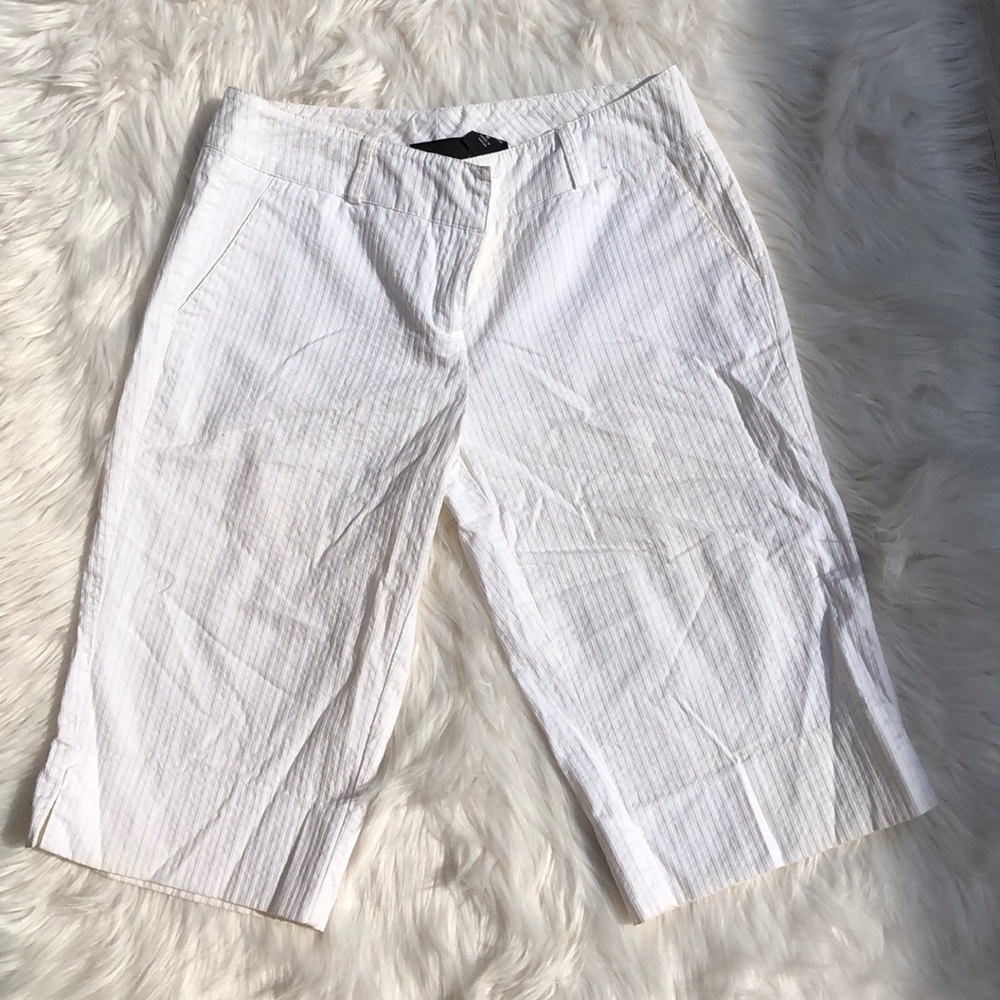 New York & Co white cropped pant
